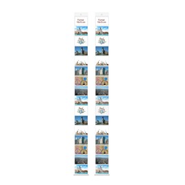 trendfinding 2 Photo Pockets 10 x 15 cm for 16 Photos Landscape Format Decorative Photo Pictures Card Holder Photo Wall Photo Curtain Photo Holder Card Holder
