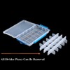 BangQiao Plastic Parts Organizer Storage Case and Adjustable Divider Box