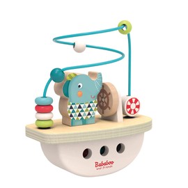 Bababoo and friends Lolo's Boat Bead Maze | 12+ Months | Size 6" x 3" x 6.5" | Fine Motor Skills |