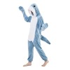 NEWCOSPLAY Unisex Adult Shark Onesie Pajamas Animal One Piece Costume