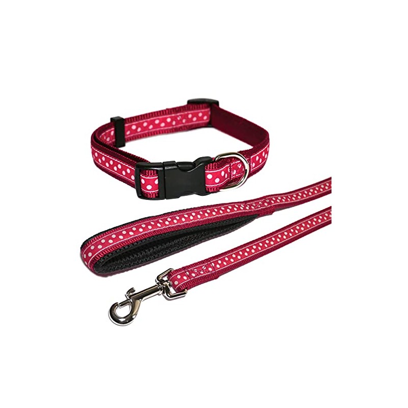RED/SPOTTY COLLAR 14-20IN