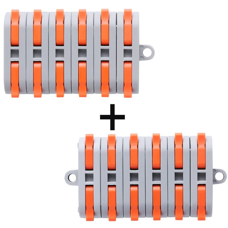 XHF 90pcs Compact Lever Connectors - Electrical Wire Terminals for