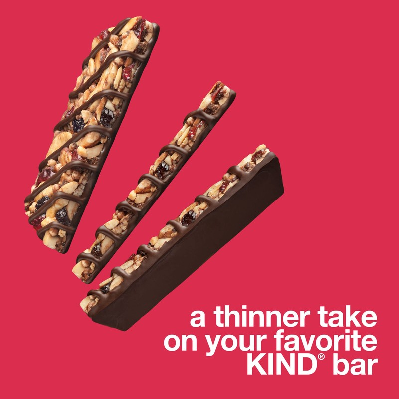 KIND THINS Dark Chocolate Cherry Chashew Bars, Gluten Free, 5g