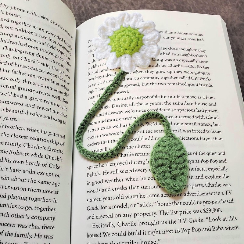 Sunflower Bookmarks Handmade Knitted for Readers Book Lovers Writers, Curtain