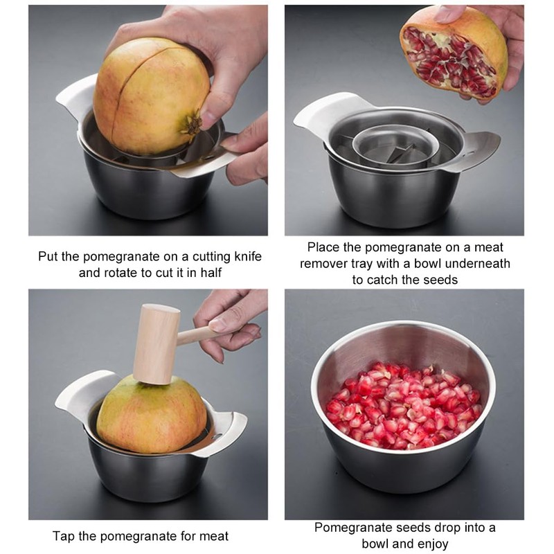 Stainless Steel Pomegranate Deseeder Enjoy Vegetable for Kitchen Easily Extract