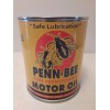 Penn-Bee Vintage Penn-Bee Motor Oil Can 1 qt. - (