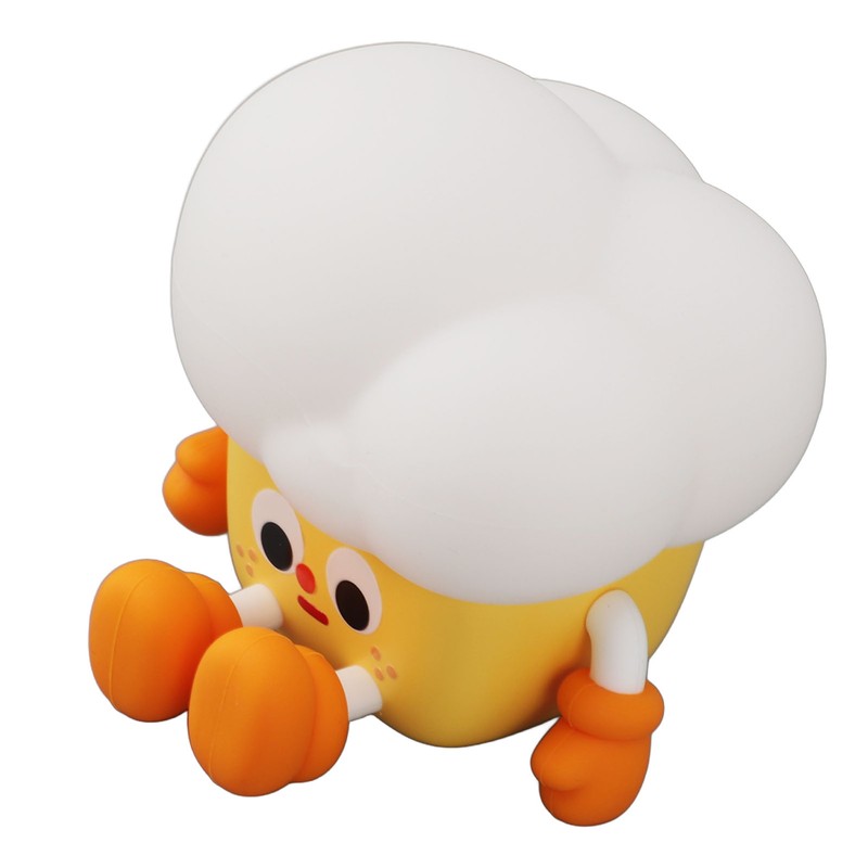Cute Popcorn Night Light Silicone Nursery Night Light 3 Levels