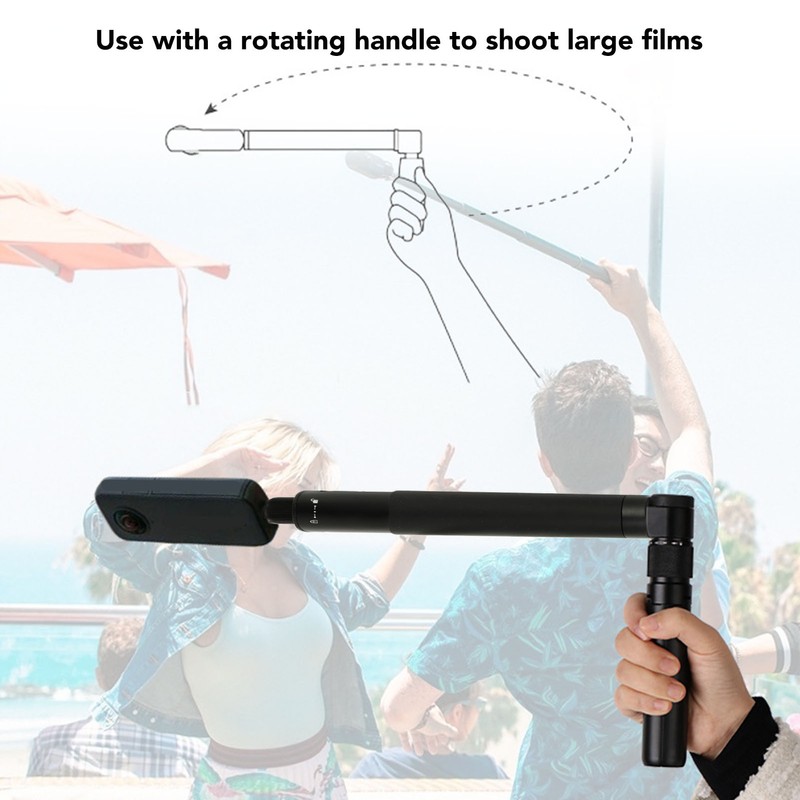 0.7m Action Camera Invisible Selfie Stick 5 Length Adjustment Sport