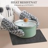 Enaskv Faux Leather Heat Resistant Placemats Set of 4 –