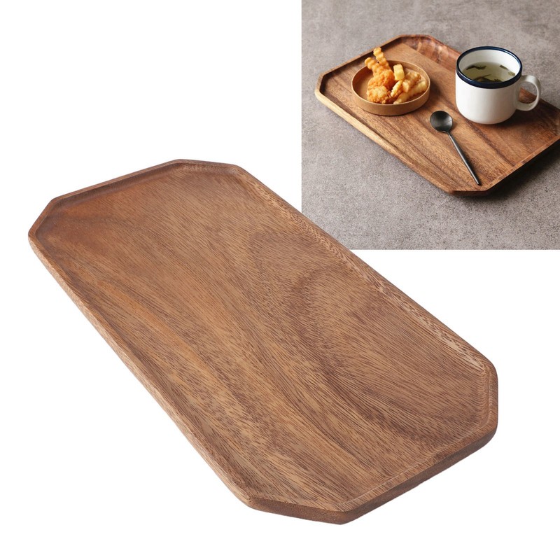 Wooden Tray Japanese Style Simple Look Serving Tray Food Vegetables