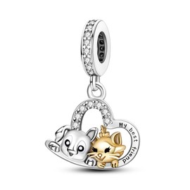 MULA 925 Sterling Silver Charms for Bracelets and Necklaces Beads Dangle Pendants Jewelry Charm for Women