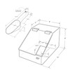 Azar Displays 400418 1.5 Gallon Acrylic Candy Bin with Lift-Open