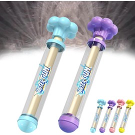 Firework Water Gun, 2PCS Fireworks Style Water Spray Gun Toy, Couples Romantic High Pressure Pull-Out Waterguns Squirter for Swimming Pool,Parties, Outdoor, Summer, Water Activities(Blue&Purple)