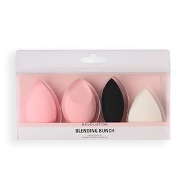 Revolution The Blending Bunch Makeup Sponge Set, Spugne Trucco Lavabili & Riutilizzabili, Forme & Dimensioni Assortite, Confezione da 4