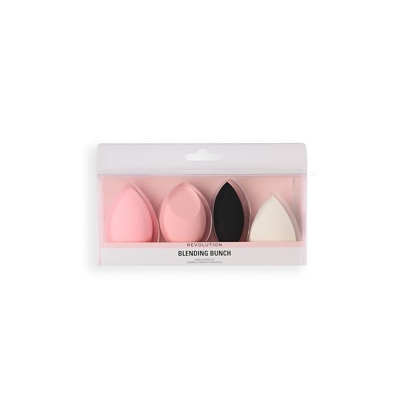 Revolution The Blending Bunch Makeup Sponge Set, Spugne Trucco Lavabili