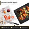 Commercial Grade Plastic Cutting Board with Juice Groove - 18