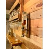 Bourbon Barrel Stave Liquor Dispenser, 1.5 oz Pour, Wall Mounted