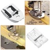 QFEHTHSK 2 Piece Presser Foot, Sewing Foot Accessories, Universal Sewing