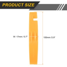 sourcing map 6pcs Bicycle Tire Levers Ultra-Strong & Lightweight POM Tire Removal Tool Non-Slip Grip for Road Mountain Gravel Bikes, Yellow