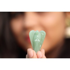 Jet International Australian Green Jade 2" Angel Gemstone Divine Spiritual 40 Page Crystal Therapy Brochure Gift Archangel Suruel Raphael Raguel Michael Gabriel Remiel Uriel