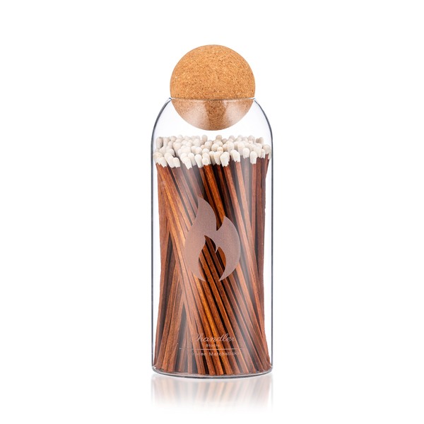 Fireplace - Candle Matches | Apothecary Decorative Glass Bottle -