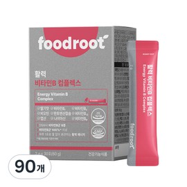 Food Route Vitality Vitamin B Complex B Group Nutrients, 2g, 90 Count / 푸드루트 활력 비타민B 컴플렉스 b군 영양제, 2g, 90개