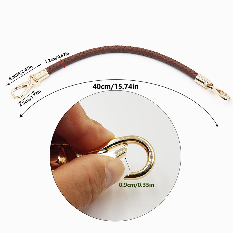 WANYI Pack of 2 40 cm Bag Handles, Leather Bag