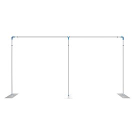 20ft x 10ft Backdrop Stand Pipe Kit Heavy Duty Wedding Back Drop Adjustable Stand with Weighted Stainless Bases for Backdrop Frame Wedding Backdrop Ceremony Backdrop