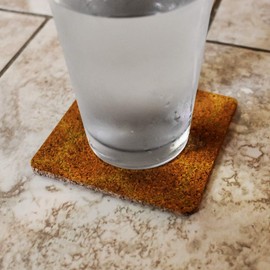 Bee on Honeycomb Low Profile Novelty Cork Coaster Set