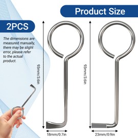 2 Piece Lock Pick Set, Professional Deadlock Key, Universal, Beard Key, Lock Pick Set, Opens Almost Any Door, Universal Key for Room Doors, Opening Tool, Stainless Steel Material