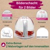 Photo Snow Globe Large with Hearts Red Width 9 cm