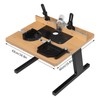 Router Table with Stand and Adjustable Backrest, 440.92 lbs Load-bearing