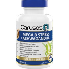 Caruso’s Natural Health Caruso's Mega B Stress + Ashwagandha Tab X 60
