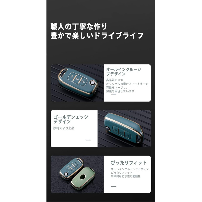 SANRILY Renault Key Case, Key Cover, Key Protection, Duster Megane,