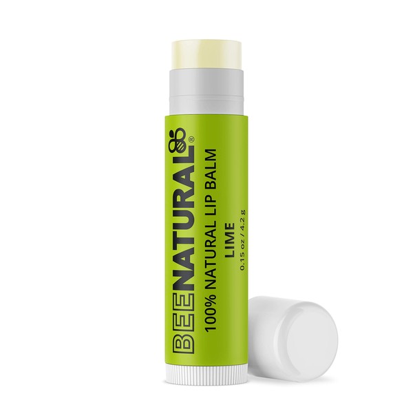 Bee Natural - 100% Natural Moisturising Lip Balm Lime Flavour 4.2g