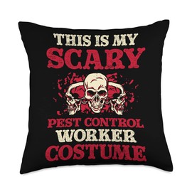 Pest Control Worker Ideas for a Termites Bugs Rodents Hunter Throw Pillow, 18x18, Multicolor