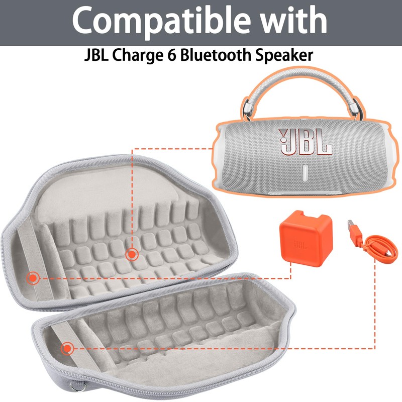 co2CREA Hard Carrying Bag Storge Case for JBL Charge 6