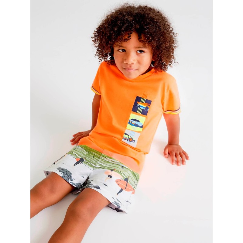 Mayoral Boys Swim Trunks (5, Coral Surfing)