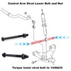 Shock Absorber Bolt, Strut Mount Bolt with Nut for Toyota