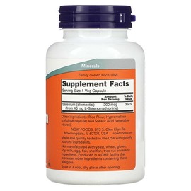 NOW Foods, Selenium, 200mcg, Veggie Capsules 180 Tablets / NOW Foods (나우푸드), 셀레늄, 200mcg, 베지 캡슐 180정