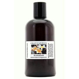 Crazy Candles 8oz Frangipani 8 Fl Oz Bottle (237ml) Premium Grade Scented Fragrance Oil