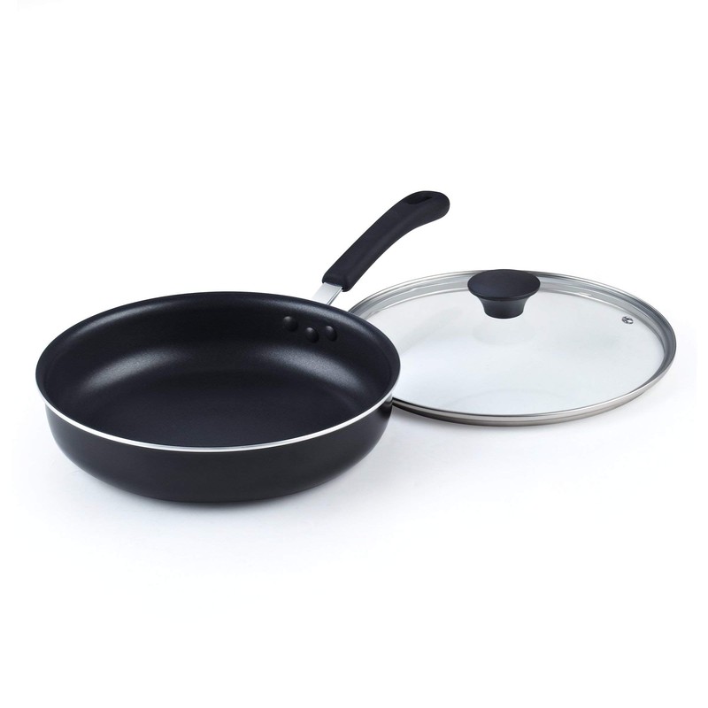 Cook N Home 10.5-Inch/3.5 Quart Nonstick Deep Saute Fry Pan/Jumbo