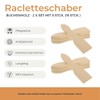 Hofmeister Holzwaren Lot de 8 petites spatules à raclette
