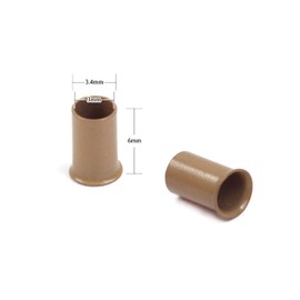 500 Pcs 3.4 mm Micro Link Ring Copper Tubes Beads Locks for I-Tip Human Hair Extensions (Dark Blonde)