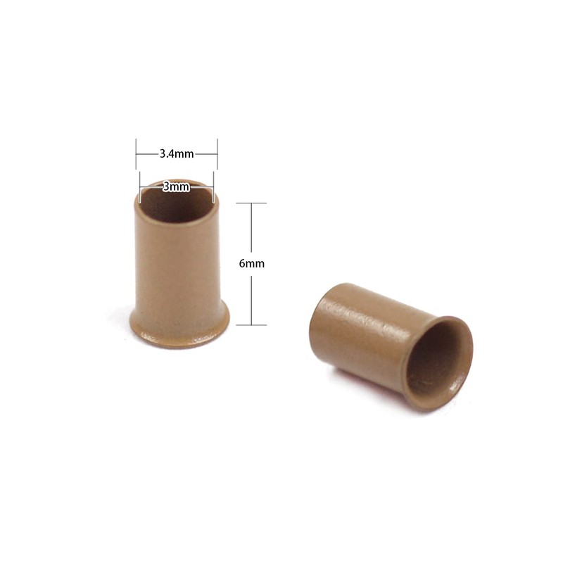 500 Pcs 3.4 mm Micro Link Ring Copper Tubes Beads