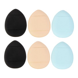Ipetboom 6pcs Mini Powder Puff for Loose Powder Foundation and Concealer Fluffy Velour Cosmetic Cushions for Easy Application for Daily Makeup Touch-ups
