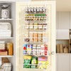 Delamu Adjustable Over the Door Pantry Organizer, 6-Tier Metal Pantry