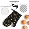 Lukbfall Cute Dogs Animal Paws Oven Mitts and Pot Holders