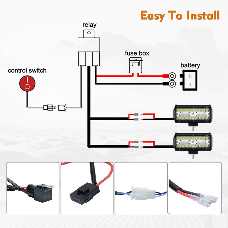 YEEGO DIRECT 7 Inch LED Light Bar, 480W 48,000LM Offroad