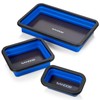 Collapsible Magnetic Parts Tray Set - 3 Different Size Tool